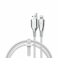 Naztech 6-Ft. Titanium USB to MFi Lightning Braided Cable White 15496